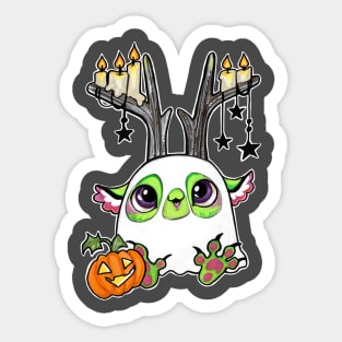 Ghost puffling monster Sticker